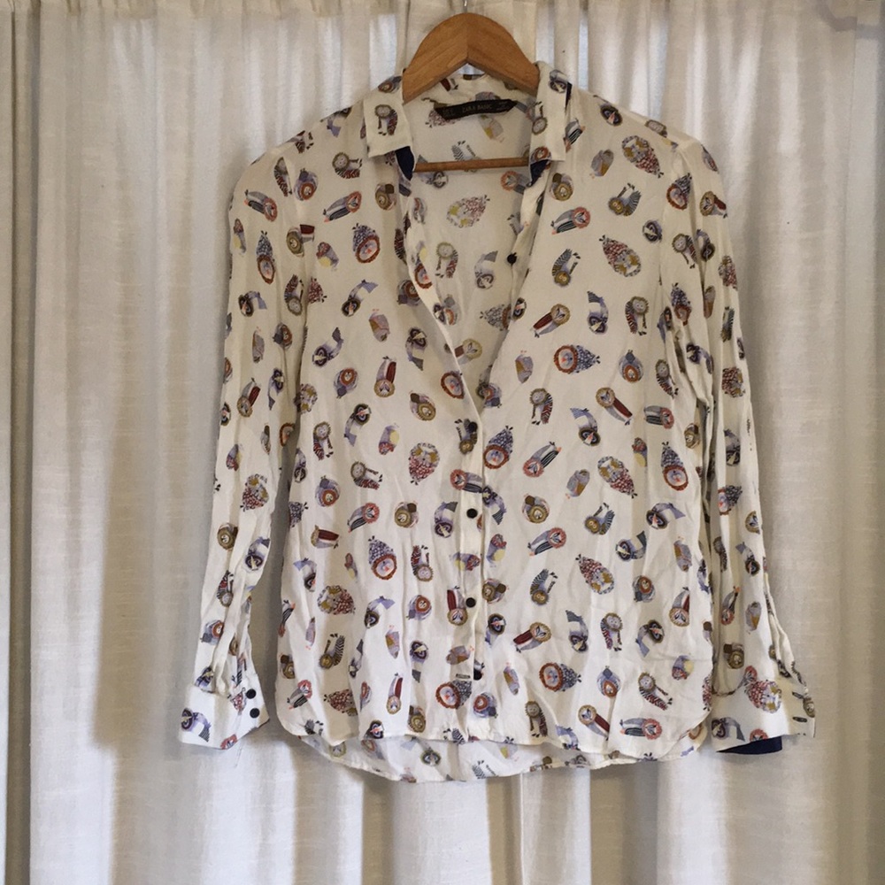 Zara Button Down Top